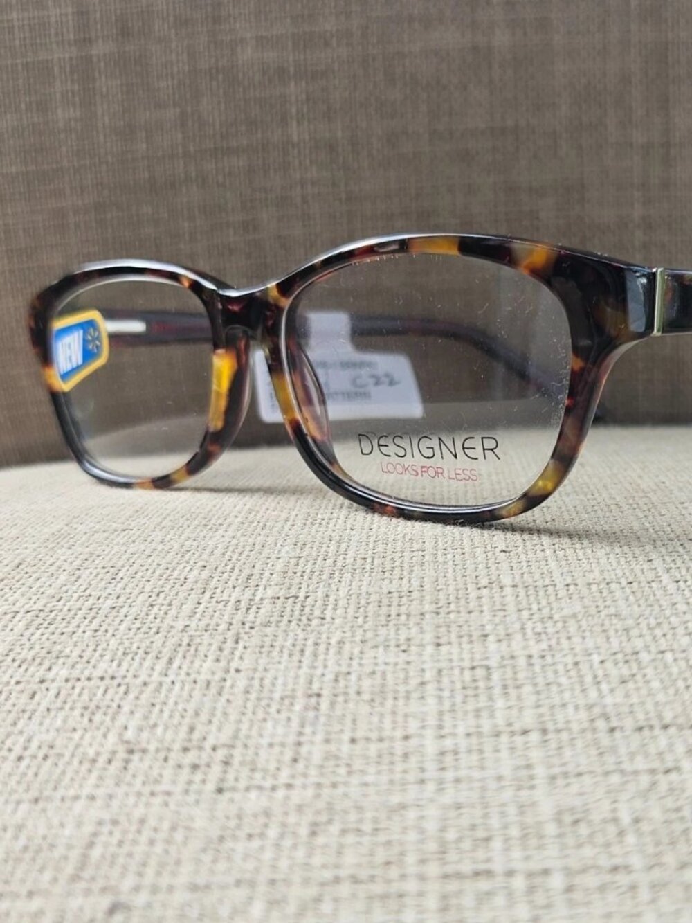 Wallmart Eyeglasses Frame Tortoise Brown Designer Look Eyewear FM13048 NWT $54